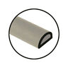 16-21715-1 Macs Auto Parts Model Ford Hood Lacing Hollow Core Rubber