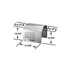 16-55814-1 Model Ford Hood Steel Pressed Handles Louvered Side Panels Eckler