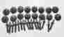 1601075e R T Mopar Dual Hood Scoop Stud Nut Set A B-body Coronet Dart Super Bee New