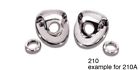 1955-150 210a Danchuk Chevy Windshield Wiper Escutcheons