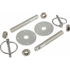 33-310876-1 Aluminum Hood Pin Kit Silver Eckler