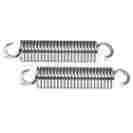 40-344708-1 Eckler S Full Size Chevy Hood Hinge Springs Polished Stainless Steel 1962