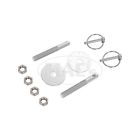 41-76367-1 Aluminum Hood Pin Kit Silver Eckler