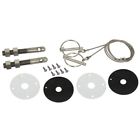 44-38190-1 Scott Drake Ford Mustang Hood Pin Kit Stainless Steel