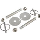 55-310876-1 Aluminum Hood Pin Kit Silver Eckler