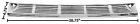 5559cvg Dynacorn Chevrolet Pickup Cowl Vent Grille Chrome New Item Chevy