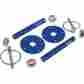 57-315096-1 Eckler S Aluminum Hood Pin Kit Blue