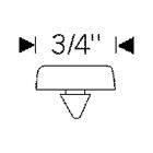 80-252464-1 Chevy Rubber Bumper Hood Stop On Grille Eckler