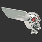 Aa117 Mooneyes Usa Chrome Skull Hood Ornament Head Universal Bolt On
