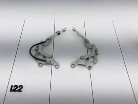 41617210673 Bmw 08-12 128i E82 Right And Left Side Hood Bonnet Hinge Set Of 2 Alpine White Oem