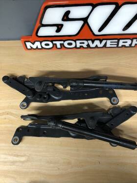 7184189 Bmw 7184190 Pair/set F01 750li 09-15 Left Right Hood Hinge Driver Passenger Black