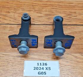 7333060 Bmw 19-25 Oem G05 X5 G06 X6 Front Right Passenger Door Hinge Gray Set 17k