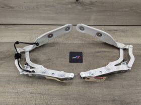 7437674 Bmw 19-24 Oem G20 330 M340 Front Left Right Bonnet Hood Hinges White Pair Set