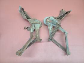 1466611 Cadillac 1957 Hood Hinge Spring Set Pair Left Right Hinges