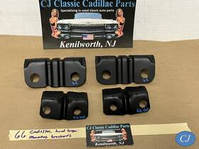 Cadillac 1483118/1483117 Oem 66 Hood Hinge Mounting Brackets Left And Right