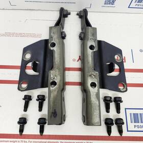 20593990 Chevrolet 92-94 Lumina Left And Right Hood Hinges Pair Set With Bolts Blue Oem