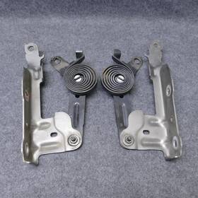25865750r Chevrolet 2007-2013 Silverado 1500 Hood Hinges 213m Graystone With Black Springs Oem 76883