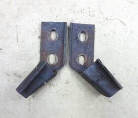 350773 Chevrolet 1939 1940 Chevy Truck Rear Hood Hooks Original Gm Pair On Cowl