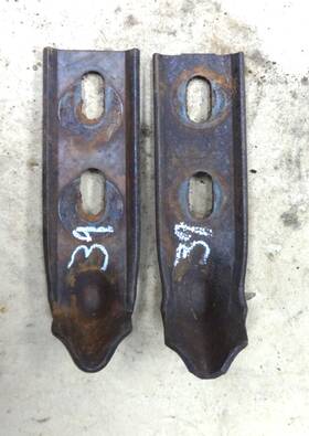 3651393 Chevrolet 1937 1938 1939 Chevy Rear Hood Hooks Original Gm Pair On Cowl Car