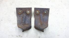 3657663 Chevrolet 1941 1942 1946 Chevy Truck Front Hood Hooks Original Gm Pair On Fender Extension