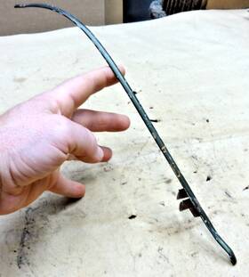 3701989 Chevrolet 1953 1954 Chevy Hood Front Trim Moulding Original Gm Center Seam Molding
