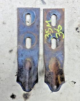 Chevrolet 378004 1936 Chevy Rear Hood Hooks Original Gm Pair On Cowl Ft35 Master