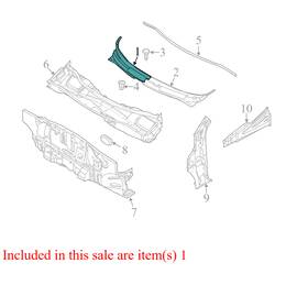 96648525 Chevrolet 2007-2011 Aveo Fl Fr Cowl Cover Used Oem