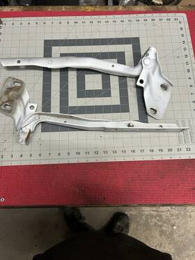 55275841ac Chrysaler/mopar/dodge 55275840ac 2002-08 Ram 1500 2500 3500 Pair Hood Hinges White 94