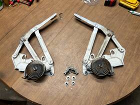 55075113c Dodge 1994-2001 Ram 1500 - Hood Hinges Springs Set Pair 2500 3500 94-01