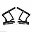 Ems149-58cc 1968 Chevelle El Camino Billet Hood Hinges Black Anodized Made In U.s.a