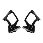Ems14980bk Ems149-62 Eddie Motorsports Billet Hood Hinges Black Pair Mustang With Fiberglass
