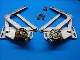 55027100-55027101 Factory Dodge Mopar 1978-1993 Ram D/w 150-250-350 White Hood Hinges Pair 1991-1993 Style