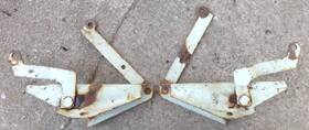 0a-16796 Ford 1950 1951 Hood Hinges Original Pair Car
