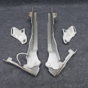 2l2416800ab Ford 2002-2005 Explorer Hood Hinges Pair Set Yz White With Support Brackets 74133