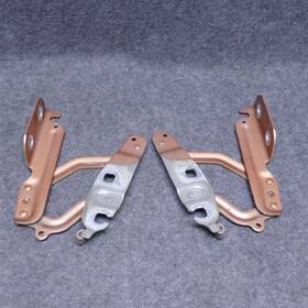 8a61-16800-adrh Ford 2011-2019 Fiesta Sedan Lh And Rh Front Hood Hinge Pair Ba Chrome Copper 80534