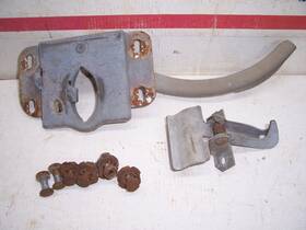 B3c-16892-a Ford 53-56 Truck Hood Latch Latches Lower Plate Safety Catch Pickup