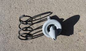 C2db-16929-a Ford 1962 1963 Falcon Front Hood Latch Catch With Spring Pin Used