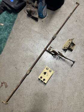C3sb-16a770-a Ford Thunderbird Hood Release Lever Latches Bracket Rod Mount 1961 1963 Oem