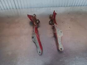 F85b-16801-aa Ford 97-03 F150 Hood Hinge Pair Set Lh Left - Rh Right With Mount Bolts Oe Red