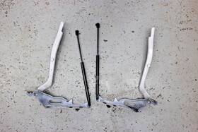 Lc3z16c826b Ford Hc3z16796b Oem Hood Hinges Driver And Passenger Side For F450 Truck F250 F350 F550 Pair
