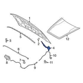 Nz6z16796a Ford Oe Front Right Hood Hinge