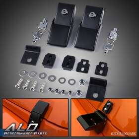 Alo562389 G-plus New Fit For 07-2017 Jeep Wrangler Jk Metal Hood Latches Lock Catch Kit