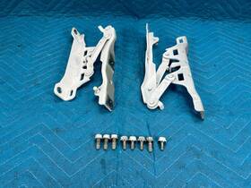 66920-ar000 Genesis Gv70 Hood Hinges With Bolts Rh And Lh Pair Alta White Wht 2022 2023 Oem
