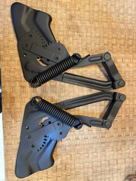 1109u Gm 1109t 1955 1956 1957 Chevy Pickup Truck Hood Hinge With Spring Pair Right And Left Side Oem
