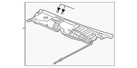 15823452 Gm Genuine Panel Assembly Air Inl Grl