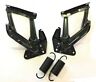 Gm7008al-set Tp Chevy Gmc Truck Black Hood Hinges Steel Hinge Springs