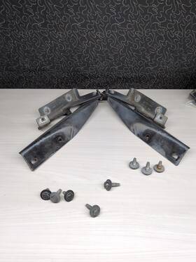 25980840rh Gmc Hood Hinge Acadia 2007 2012 Driver Passenger Side Front Hinges Set Oem Bolts