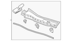 74220-ta0-a00 Honda Genuine Cowl Top Assembly Front Passenger