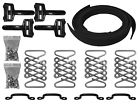 Hsk1001-blk Limeworks Speed Shop Vintage Hood Strap Black Kit For Hot