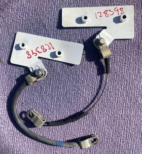 4321281 Hummer 2003 H2 Hood Stop Cable Strap With Spring Pair Left Right Used